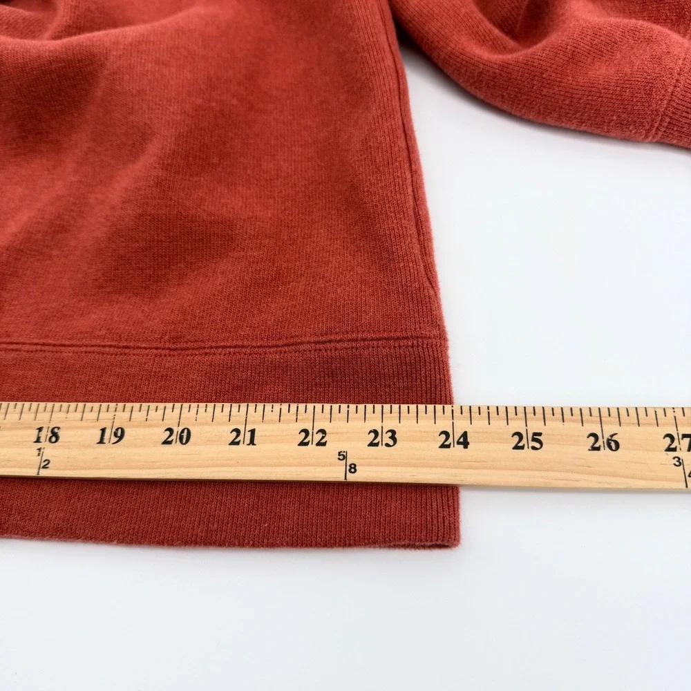Vintage Polo Ralph Lauren Sweater Men XL Orange V-Neck Cotton Knit Pullover Pony